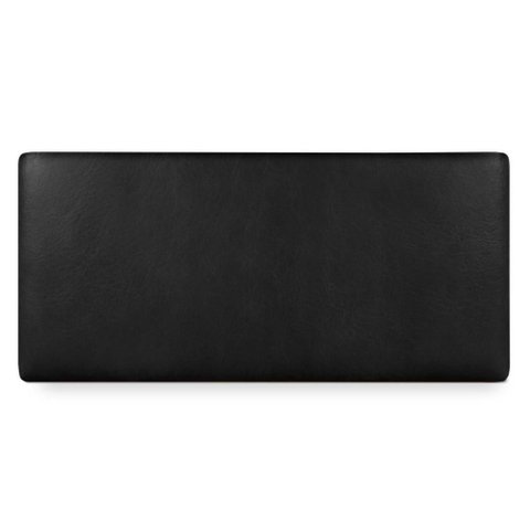 Cabeceira Painel Suspenso Casal 160 cm Luna Retangular Corino Preto Artte