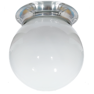 Plafon Colonial Chapa Natural Globo Leitoso 10x20 Retrô