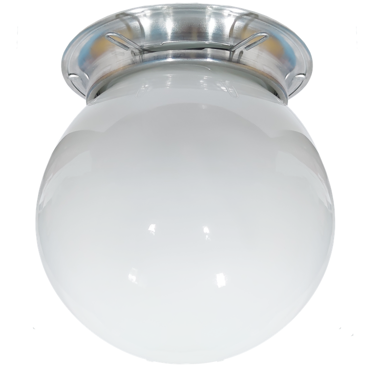 Plafon Colonial Chapa Natural Globo Leitoso 10x20 Retrô