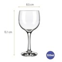 Ver imagem 2 de Jogo de Taças para Vinho Royal Sm 320ml Nadir - 6 Peças