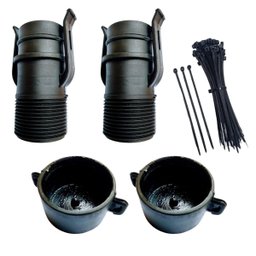 KIT AQUECIMENTO SOLAR PISCINA 17 PLACAS 3MT+ CONTROL+ VALVS - 7