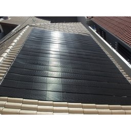 KIT AQUECIMENTO SOLAR PISCINA 17 PLACAS 3MT+ CONTROL+ VALVS - 10
