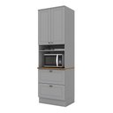 Ver imagem 2 de Paneleiro Torre Quente de Cozinha 1 Forno Americana Henn Cinza com Nature