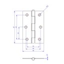 Ver imagem 2 de Kit 12 Dobradiça Zincada Porta /janela Pino Solto Real 3,5"
