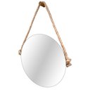 Ver imagem 3 de Espelho Decorativo Adnet Vintage Alça Sisal Natural 60 cm Redondo 60 cm