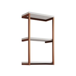 Nicho De Parede Industrial 3 Prateleiras Milão - Cobre E Branco - 2