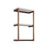 Nicho De Parede Industrial 3 Prateleiras Milão - Cobre E Branco - 2