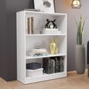 Ver imagem 1 de Estante para Livros Home Sala Madesa 6907 com 3 Nichos - Branco