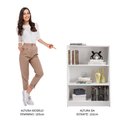 Ver imagem 5 de Estante para Livros Home Sala Madesa 6907 com 3 Nichos - Branco