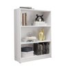 Estante para Livros Home Sala Madesa 6907 com 3 Nichos - Branco - 3