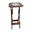 Ver imagem 2 de Mesa Bistrô Dobrável Madeira Personalizada Hei Imbuia