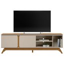 Ver imagem 3 de Rack para Sala de Estar Tv 70 Pol Pés Retrô Turkey L05 Nature Off White - Lyam Decor