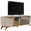 Ver imagem 5 de Rack para Sala de Estar Tv 70 Pol Pés Retrô Turkey L05 Nature Off White - Lyam Decor