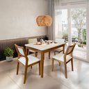 Ver imagem 2 de Mesa de Jantar Baoba com 4 Cadeiras Oiti 130x80