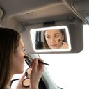 Ver imagem 4 de Espelho D Maquiagem para Carro com LED Recarregável Cabo USB