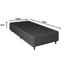 Ver imagem 2 de Base de Cama Box Solteiro 88x188x26 Natural Class Cinza Apolospuma