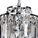 Ver imagem 5 de Pendente Kri Cromado e Transparente (d)18cm (a)21cm 1xg9 40w - Hu2105