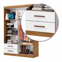 Ver imagem 6 de Guarda Roupa Casal Lu 4 Portas 2 Gavetas Carioca Móveis Cinamomo Branco