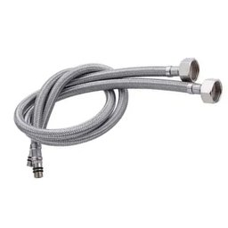 Engate Rabicho Par 50cm Par Mangueira Flexivel Misturador Monocomando Torneira Agua Quente Fria Cozi - 3