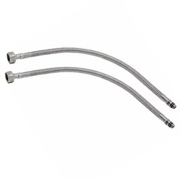 Engate Rabicho Par 50cm Par Mangueira Flexivel Misturador Monocomando Torneira Agua Quente Fria Cozi - 4