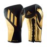 Luva de Boxe Profissional adidas Speed Tilt 750 em Couro Black Gold - 1
