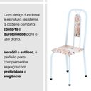 Ver imagem 7 de Conjunto Sala de Jantar com 4 Cadeiras Lívia Branco/Bege/Marrom