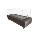 Ver imagem 2 de Lareira Ecológica 80 Cm Inox Completa Etanol Álcool Ol 800 Grande Carvalho Amadeirado