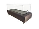 Ver imagem 2 de Lareira Ecológica 80 Cm Inox Completa Etanol Álcool Ol 800 Grande Carvalho Amadeirado