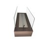 Lareira Ecológica 80 Cm Inox Completa Etanol Álcool Ol 800 Grande Carvalho Amadeirado - 1
