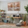 Quadros Decorativos para Sala Paisagem Praia Areia Mar Orla Minimalista com Vidro - 3