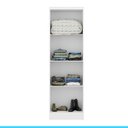 Ver imagem 2 de Armário Multiuso 52 X 170 Cm 2 Portas Prateleiras Mdp Branco 3000 - Menu