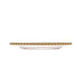 Prato Raso 28cm Cristal c/ Borda Dourada Pearl - Wolff - 5