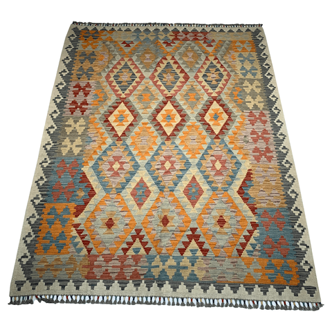 Tapete Kilim Afegão 2,41 x 1,78m