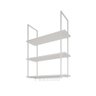 Prateleira Estilo Industrial Suspensa Teto Cozinha Nicho Denver 80cm - Branco - 2