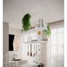 Prateleira Estilo Industrial Suspensa Teto Cozinha Nicho Denver 80cm - Branco - 1
