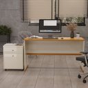 Ver mais imagens de Kit Escritório Office Escrivaninha e Gaveteiro Berlin - Vianossa