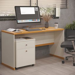Kit Escritório Office Escrivaninha e Gaveteiro Berlin - Vianossa - 7