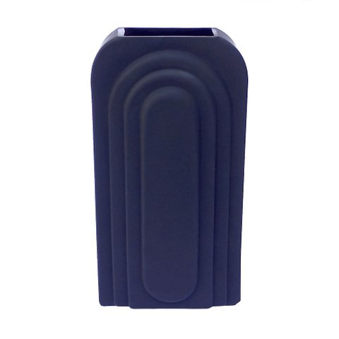 Vaso Decorativo em Vidro Retangular 27cm