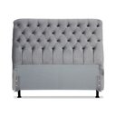 Ver imagem 1 de Cabeceira de Cama Box Queen 158 Cm Padua Casavezi Suede Veludo Cinza Claro