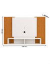 Ver imagem 4 de Painel Modulo Suspenso de Parede para TV até 47 Omar Cor/Tamanho:Branco/Ripado 1202mm