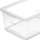 Ver imagem 2 de Caixa Organizadora de Plástico Retangular 15 Litros com Tampa My Closet Ordene Transparente