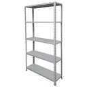 Ver imagem 1 de Estante de Aço 5 Prateleiras 25cm Cinza 25kg/prateleira