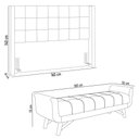 Ver imagem 4 de Cabeceira Cama Box Queen 160cm Pisa e Recamier Neville P02 Bouclé Cru - Mpozenato