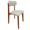 Ver imagem 5 de Kit Mesa Redonda 90cm Freijó 4 Poltronas Linho Sofisticado