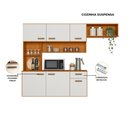 Ver imagem 3 de Cozinha Suspensa com Balcão 180cm Manu - Ssx Multicoisas