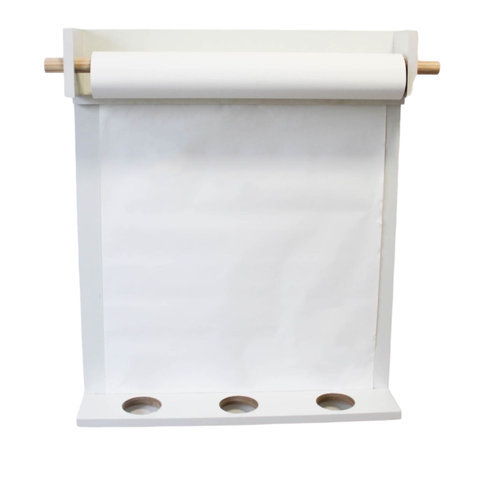Painel Infantil Educativo Lousa Criativa para Desenho e Pintura Montessori + Bobina de Papel Lousa