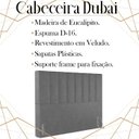 Ver imagem 3 de Cabeceira Casal 138 cm Dubai Veludo Cinza Soon