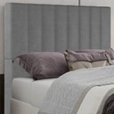 Ver imagem 2 de Cabeceira Casal 138 cm Dubai Veludo Cinza Soon