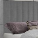 Ver imagem 6 de Cabeceira Casal 138 cm Dubai Veludo Cinza Soon