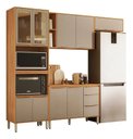 Ver imagem 1 de Cozinha Modulada Plena 4 Pç Torre Quente Cinamon Nude Prime Cinamom Nude